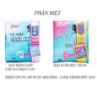 Combo 6 gói BVS Diana Sensi Cool fresh(Có cánh)