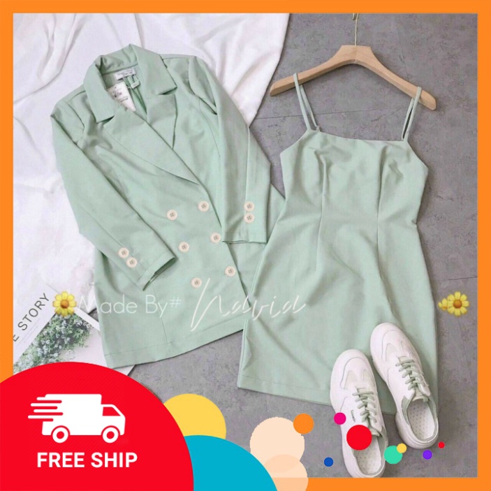 Set Đồ Nữ Đẹp 🔥 FREESHIP🔥 Set Vest Kèm Váy Sang Chảnh (Ảnh thật)