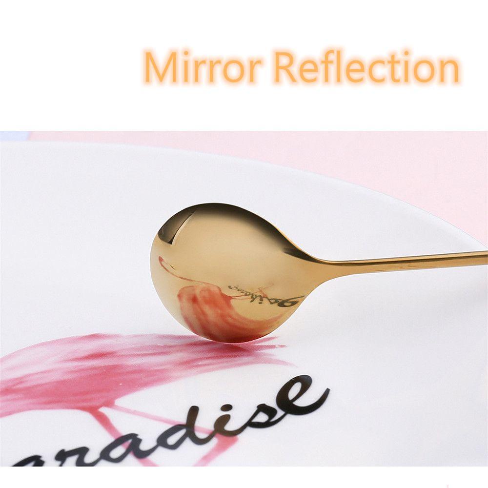 KUNHEV Muỗng Cà Phê Bằng Thép Không Gỉ Hình Hoa Mẫu Đơn