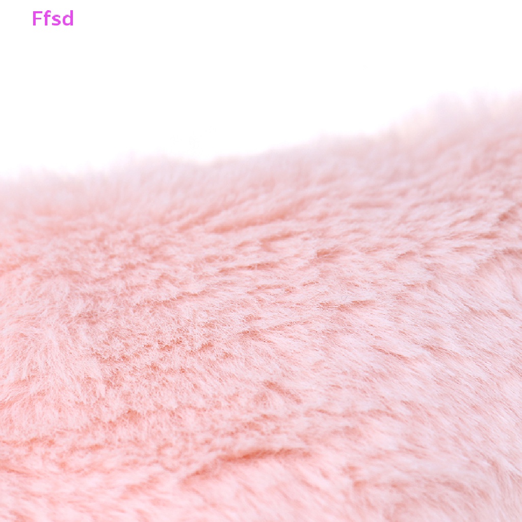 {Ffsd} Mặt Nạ Che Mắt Ngủ Phủ Lông Mềm Mại Họa Tiết Hoạt Hình Dễ Thương Dùng Khi Đi Du Lịch * Bán Chạy