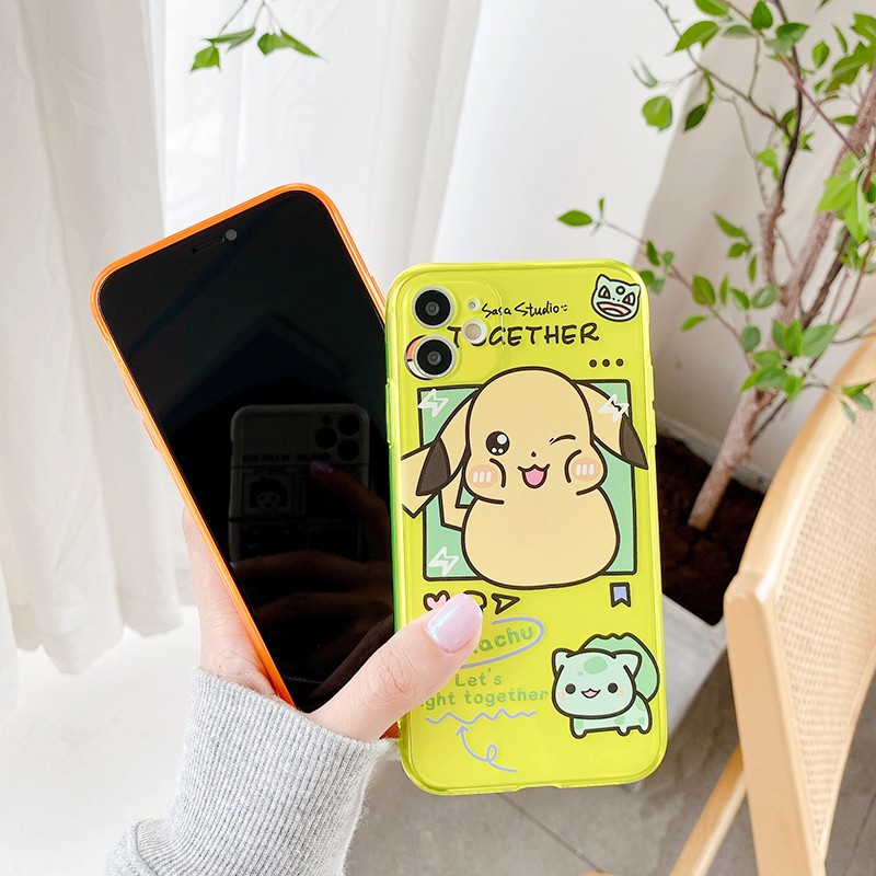Ốp lưng iphone P0kem0n neon dẻo mềm 5/5s/6/6plus/6s/6splus/7/7plus/8/8plus/x/xr/xs/11/12/pro/max/plus/promax | BigBuy360 - bigbuy360.vn