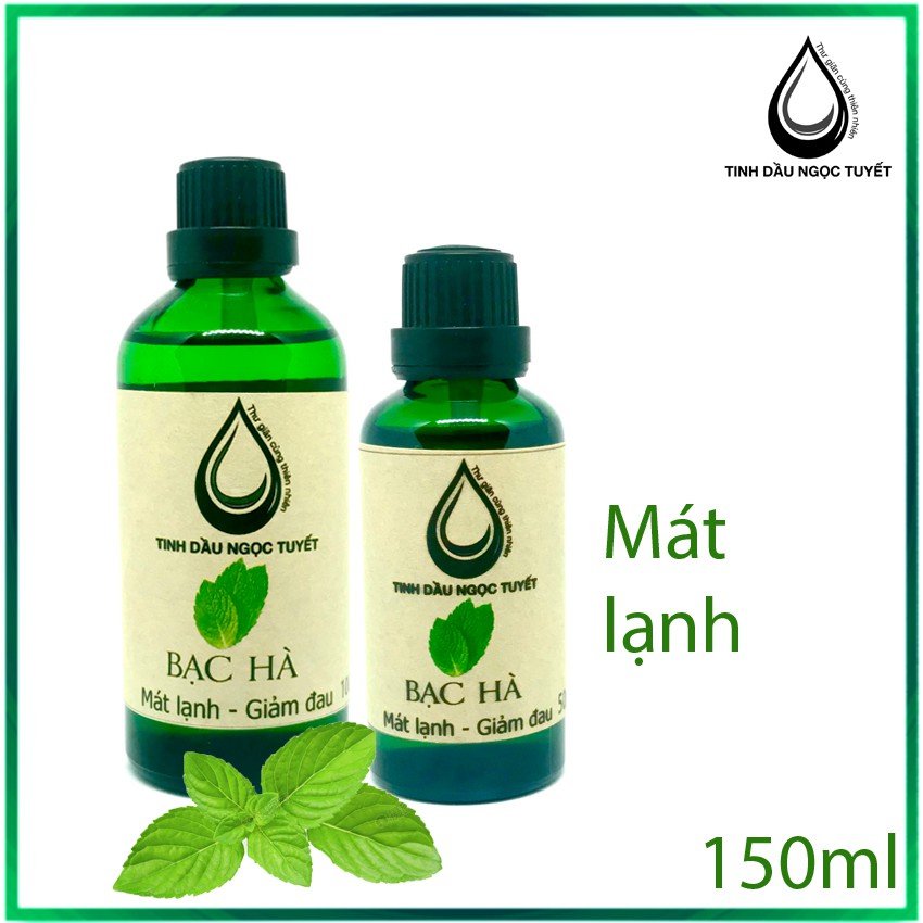 Tinh dầu bạc hà nguyên chất Ngọc Tuyết 150ml - mát lạnh, thư giãn