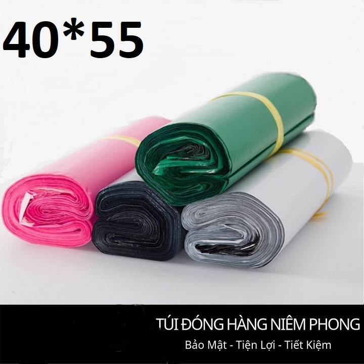 Bịch 100 Túi đóng gói hàng, niêm phong hàng nhiều màu kích thước 40*55 [giảm 10% khi mua từ 5 sản phẩm]