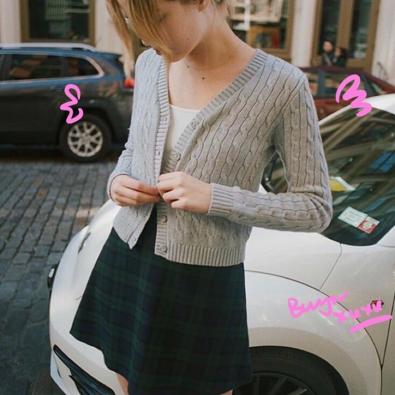 Áo cardigan len vặn thừng cao cấp | BigBuy360 - bigbuy360.vn