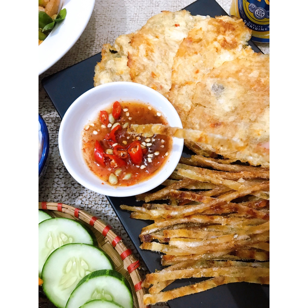 Cá Bò Nướng Muối Tiêu Ăn Liền 100g- Cá Bò Nướng Nguyên Miếng, Lê Nguyệt Nuts