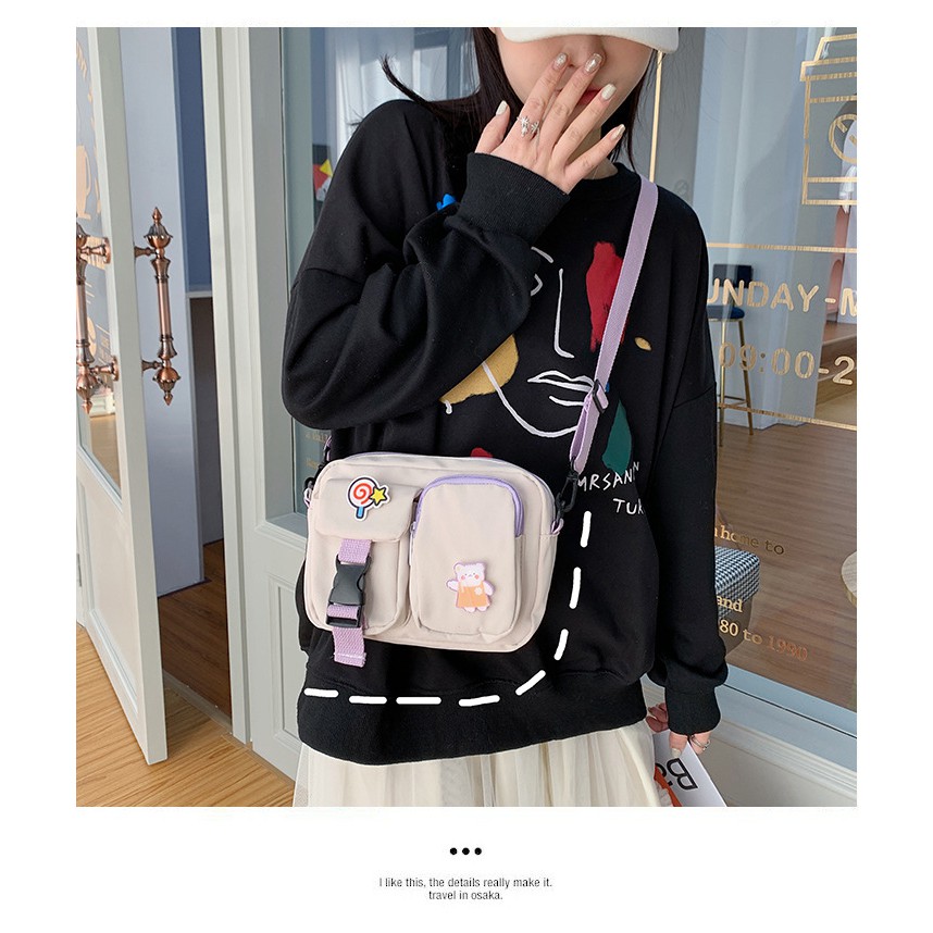 Túi vải đeo chéo nữ chống thấm giá rẻ BAG U VN105