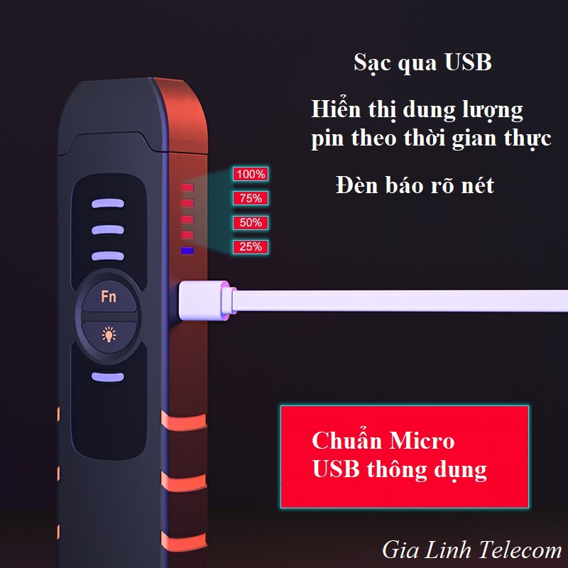 Bút Soi Cáp Quang B3S Pin Sạc 15KM - new 2021