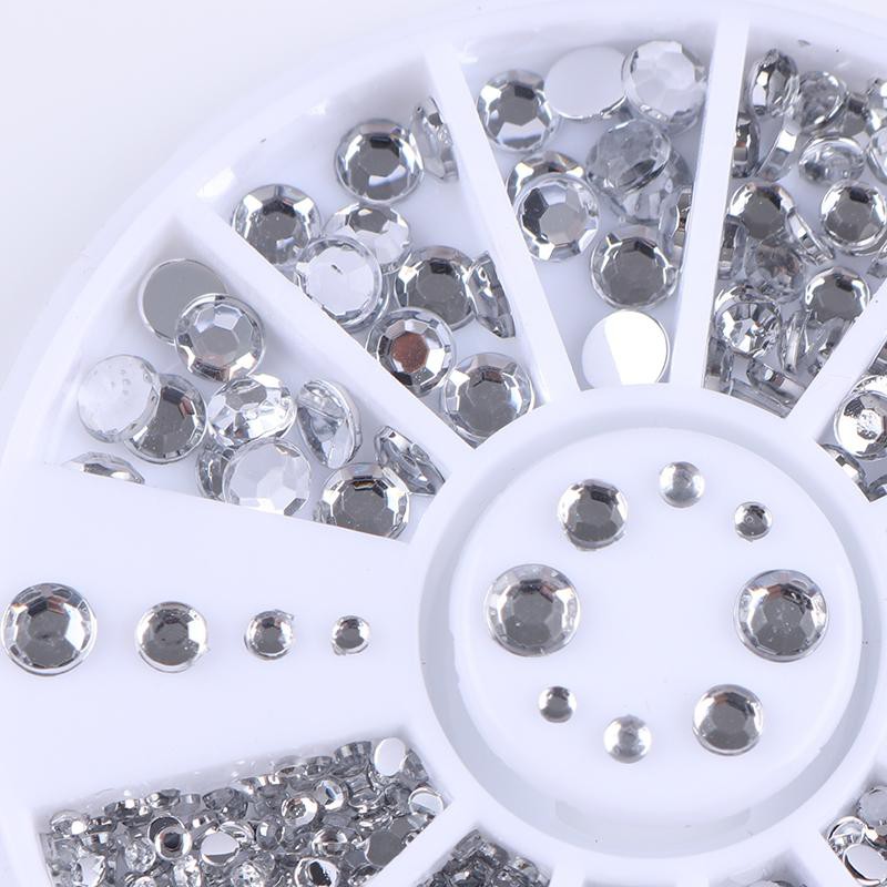 Set 400 Hạt Cườm Tròn 1.2mm / 2mm / 3mm / 4mm Trang Trí Móng Nghệ Thuật