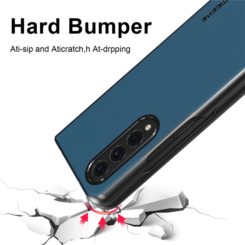 Ốp điện thoại silicon dẻo màu đen trơn đơn giản sang trọng cho Samsung Galaxy Z Fold 3 5G