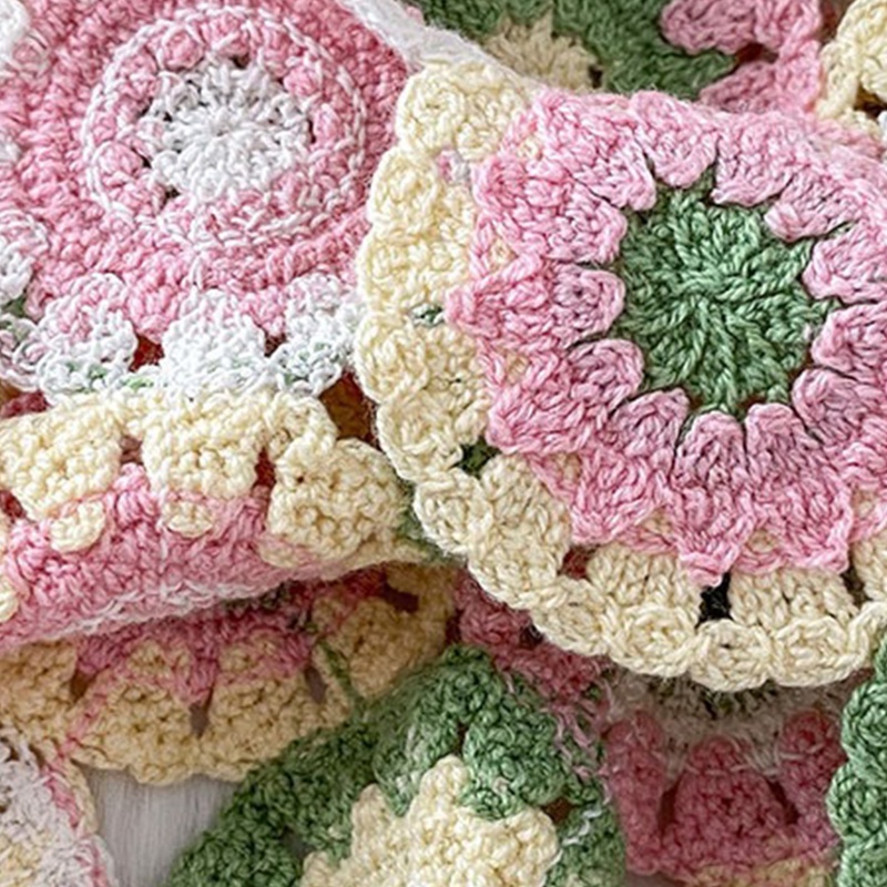 Brroa Áo Crop Top Dệt Kim Không Tay Họa Tiết Hoa Tròn Rỗng Đan Móc Thời Trang Đi Biển Cho Nữ