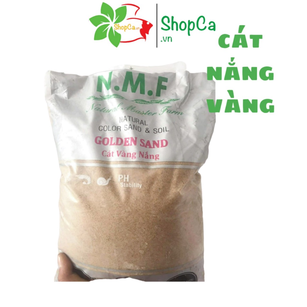 Cát Nắng Vàng, Cát Trắng, Cát Thạch Anh Dùng Trải Nền, Trang Trí Bể Cá Thủy Sinh (bao 1Kg)