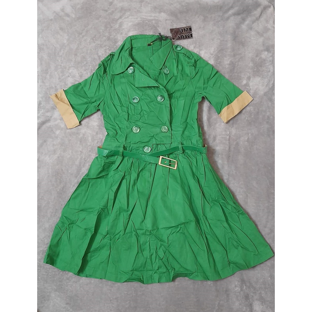 ĐẦM KAKI KÈM NỊT SIÊU XINH