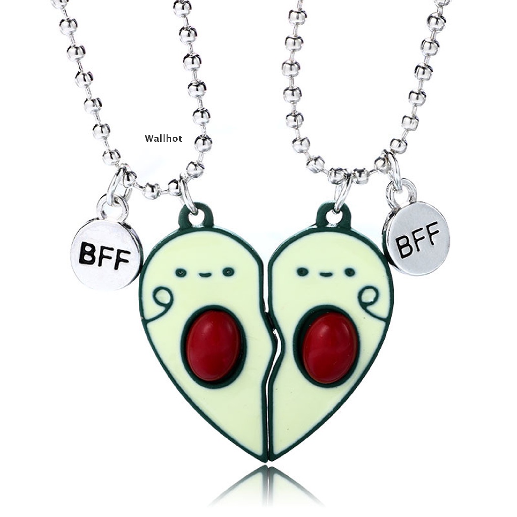 Wallhot > Một Cặp Vòng cổ Hình Trái Bơ Bằng Sắt Thu Hút BFF Nec Cho Trẻ Em