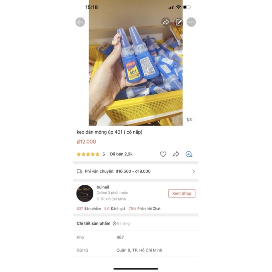 KEO DÁN MÓNG 401 dính siêu chắc