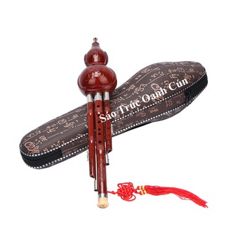 Sáo bầu nâu gỗ _ tặng kèm hộp đựng