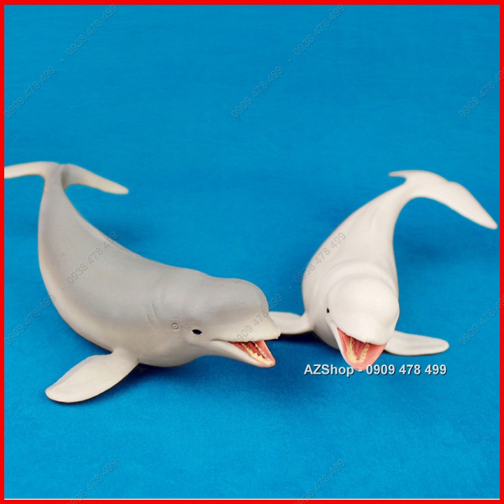 Mô Hình Cá Voi Trắng Beluga - Thế Giới Động Vật - Dài 18cm - 7673.4