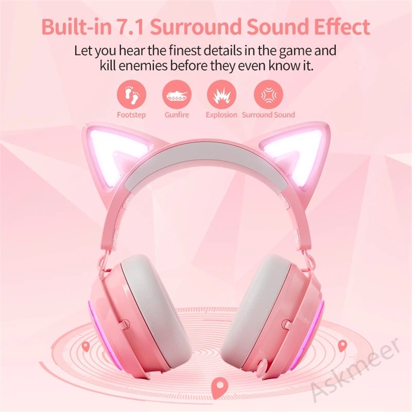 Tai Nghe Chụp Tai SOMIC GS510 USB 7.1 Có Đèn RGB Kèm 4 Vỏ Bảo Vệ Mic Dành Cho Máy Tính Laptop