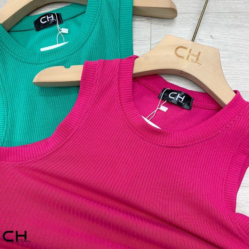 Áo ba lỗ tăm viền ôm body