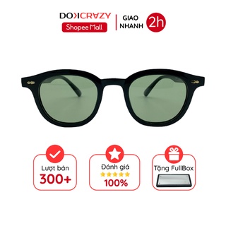 Kính mát vuông tròn nam nữ chống tia UV TIGA local brand DOKCRAZY mắt râm thời trang cao cấp style retro trendy Hàn Quốc