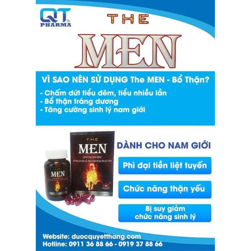 The men QT viên uống tăng cường sinh lý nam, giảm tiểu đêm đó phì đại tiền liệt tuyến