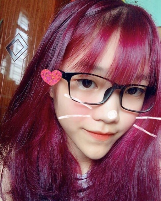 Thuốc nhuộm màu hồng mận kèm oxy trợ dưỡng găng tay | BigBuy360 - bigbuy360.vn