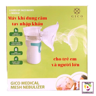 ✔️️️ [Chính hãng - tặng 5 ống muối sinh lý] Máy khí dung cầm tay Gico - xông mũi họng - mẫu mới