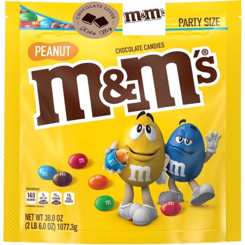 [SALE DATE 07/22] Socola M&M đậu phộng túi 1077g