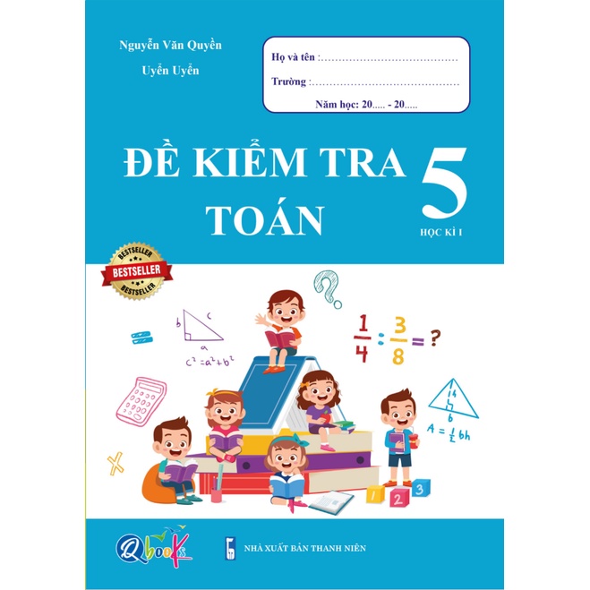 Sách - Combo Đề Kiểm Tra Lớp 5 Cả Năm - Toán và Tiếng Việt (4 cuốn)
