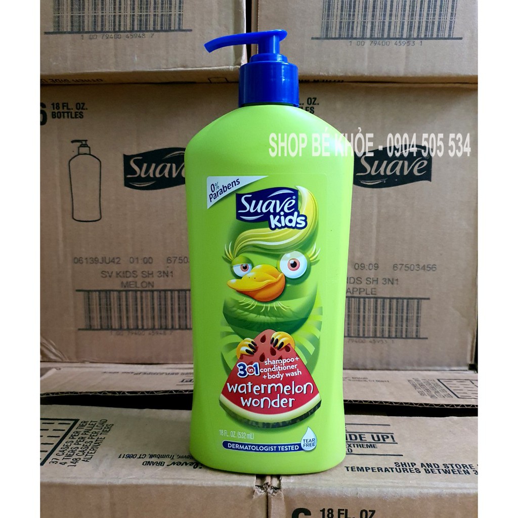 Sữa tắm gội cho bé Suave kids 532ml - 828ml - 1180ml