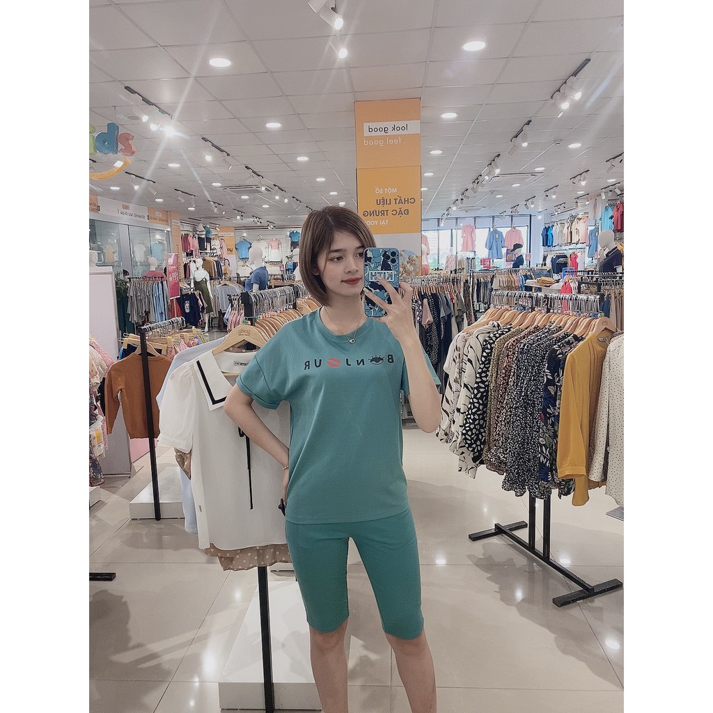 Bộ đồ mặc nhà nữ YODY đồ ngủ nữ chất liệu cotton co dãn thoáng mát BDN4042