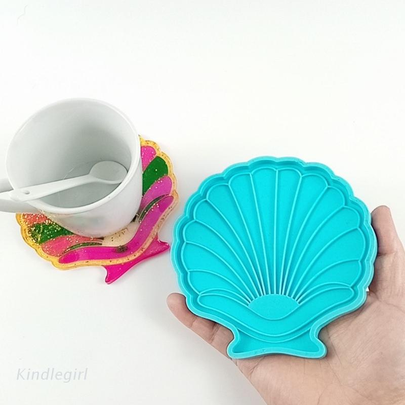 Khuôn Silicon Làm Đế Lót Ly Hình Vỏ Sò