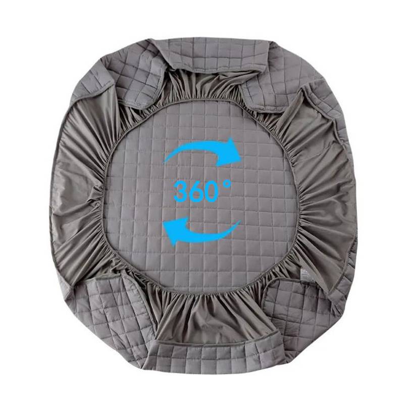 Dày quilted Nệm Cover King Queen Chăn Giường được trang bị ga trải giường Chống vi khuẩn Nệm Topper Giường thấm không khí