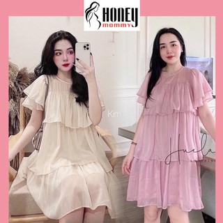 Đầm Bầu Váy Bầu Voan 2 Lớp Dự Tiệc Đi Chơi Sang Chảnh HD2649 Honey Mommy