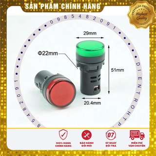 Đèn báo pha phi 22 - led báo pha tủ điện