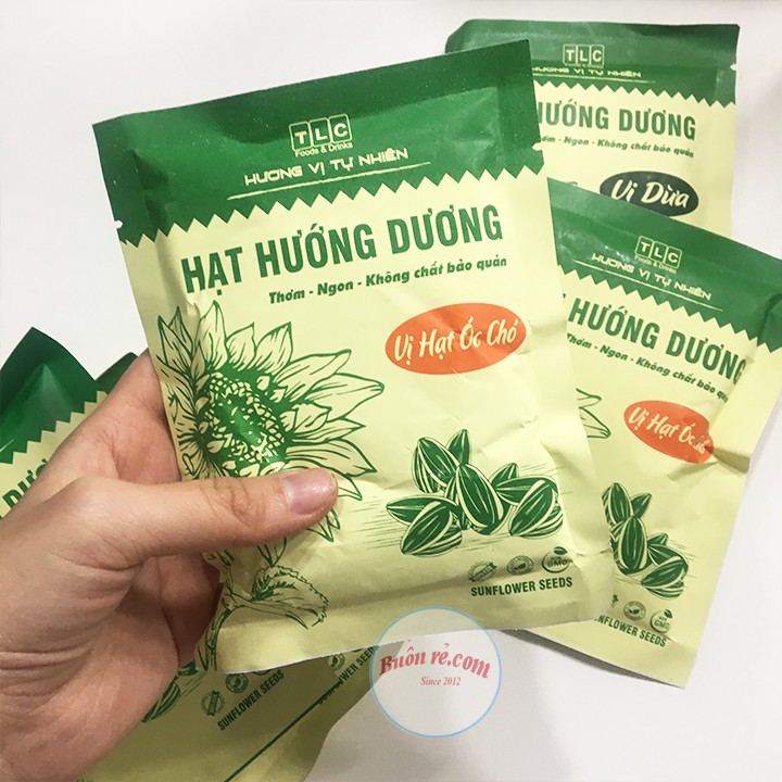 Hạt hướng dương sạch tẩm vị (50g) thơm ngon: Dừa, Óc Chó, Truyền thống 01149-01150 Buôn Rẻ