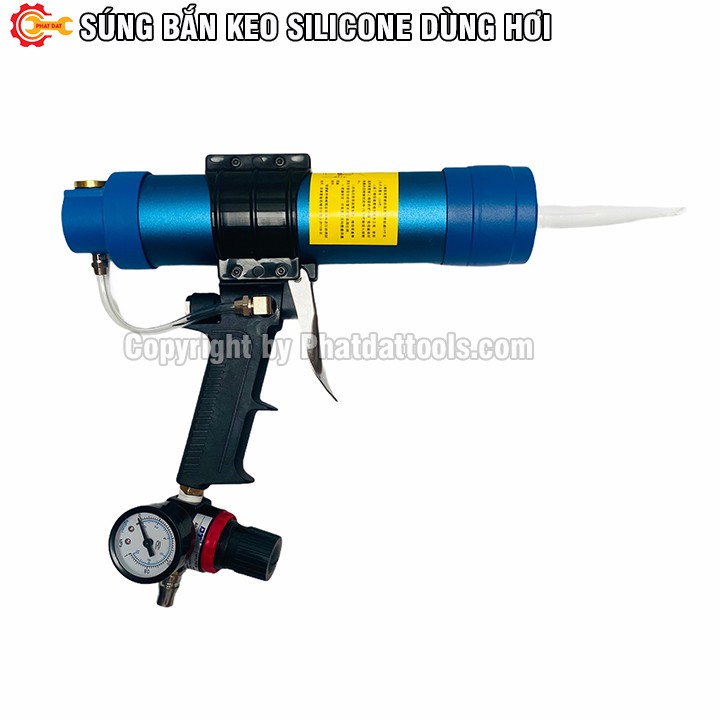 Máy bắn keo có tăng giảm tốc độ silicone dùng khí nén