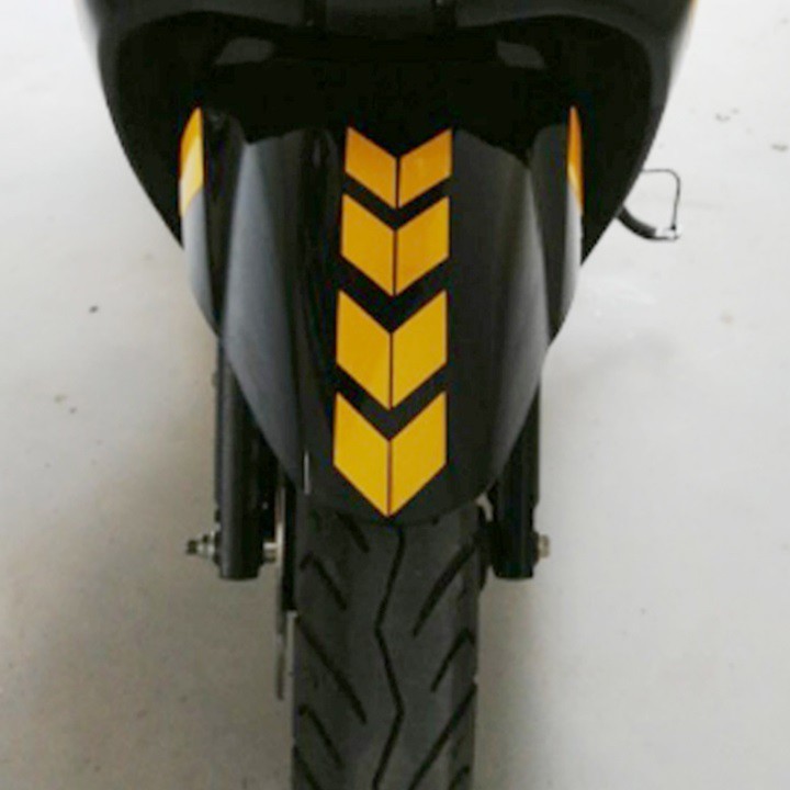 Decal phản quang dán tấm chắn bùn cho xe máy, xe đạp