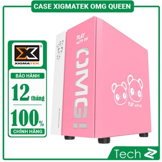 Vỏ case Xigmatek OMG QUEEN (Mini Tower/Màu Hồng)