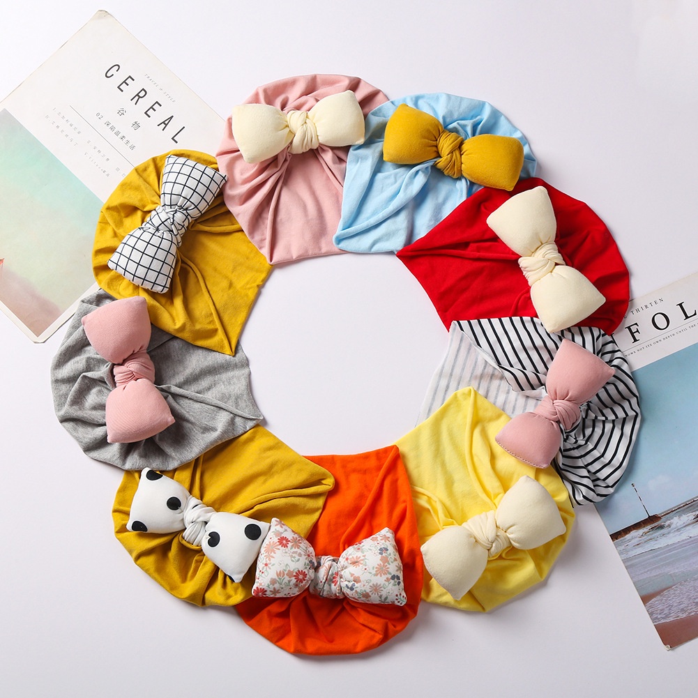 1 Mũ Cotton Dễ Thương Co Dãn Tốt Cho Bé Từ 0-4 Tuổi