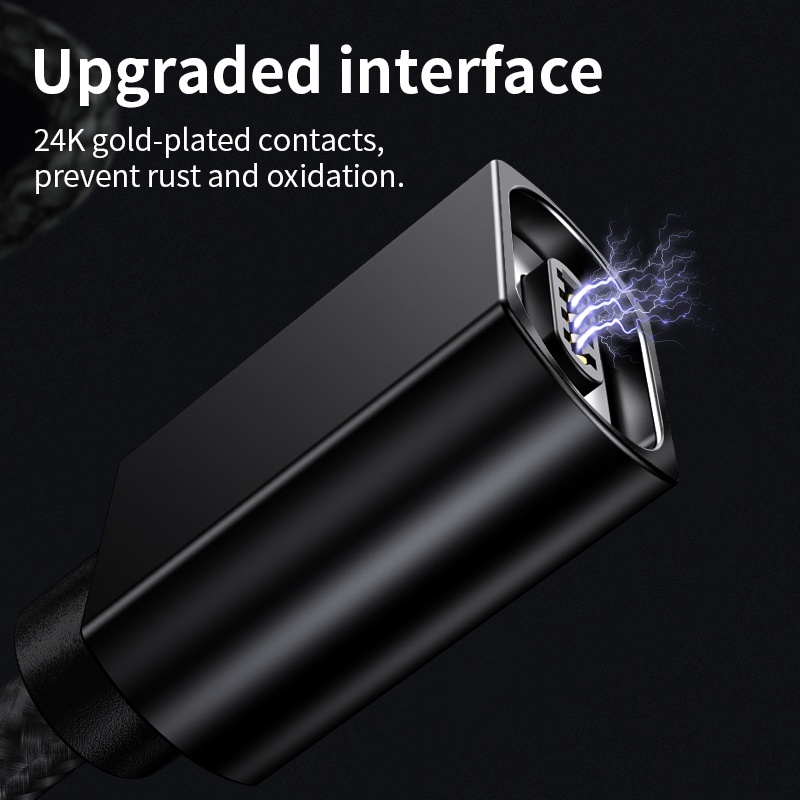 Dây Cáp Sạc Nhanh 3A Đầu Nam Châm Cho Điện Thoại