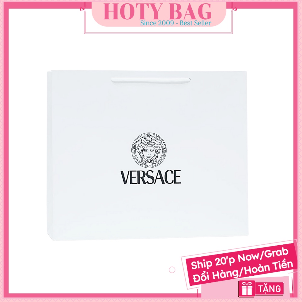 Combo 5 Túi Giấy Các Hãng Versace Trắng Size 32