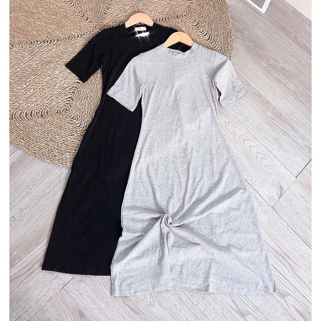 💕[Ong-Ong store]💕 Váy maxi cộc tay chất thun lạnh tinh tế, kèm quà tặng