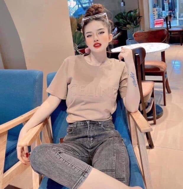 BÁN SỈ ÁO CHỮ DẬP NỔI CELINE CHO NỮ | BigBuy360 - bigbuy360.vn