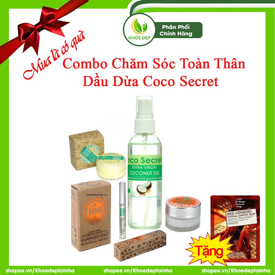 [ CHÍNH HÃNG ] Combo Chăm Sóc Toàn Thân Dầu Dừa COCO SECRET | BigBuy360 - bigbuy360.vn