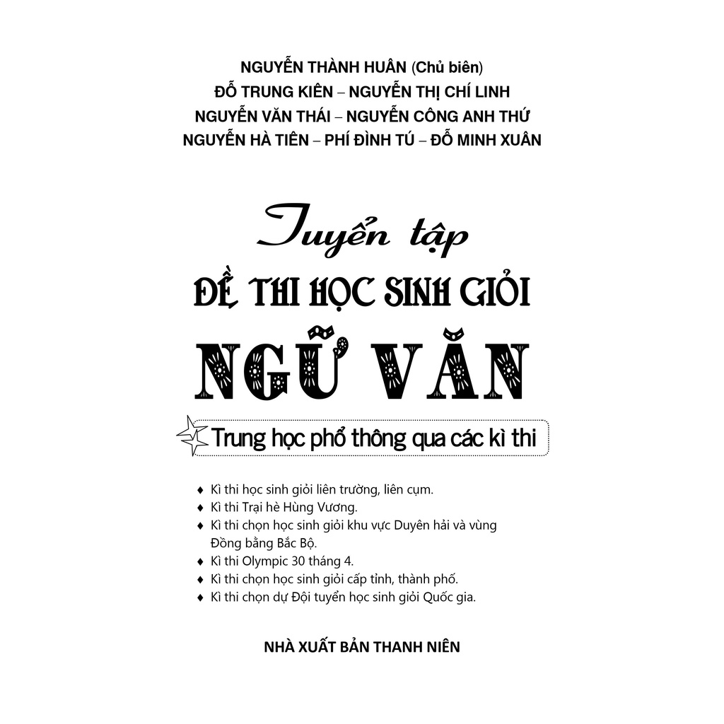 Sách - Tuyển Tập Đề Thi Bồi Dưỡng Học Sinh Giỏi Ngữ Văn THPT Qua Các Kì Thi