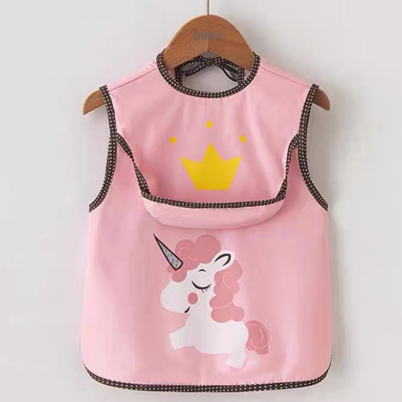 Yếm Ăn Không Tay Họa Tiết Hoạt Hình Thời Trang Mùa Hè Cho Bé Trai Và Gái