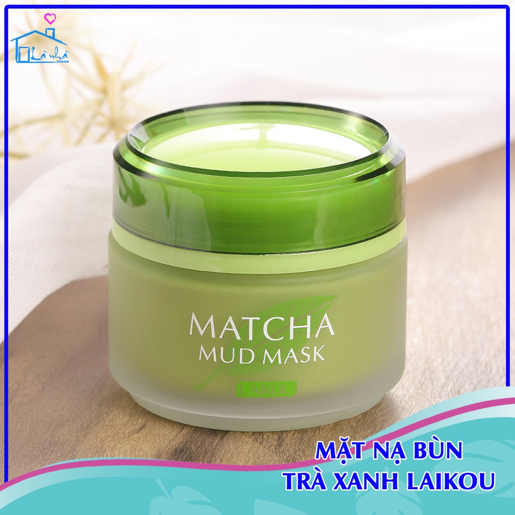 Mặt nạ bùn trà xanh LAIKOU - sản phẩm chăm sóc da mặt, kiềm dầu ngăn ngừa mụn, thu nhỏ lỗ chân lông
