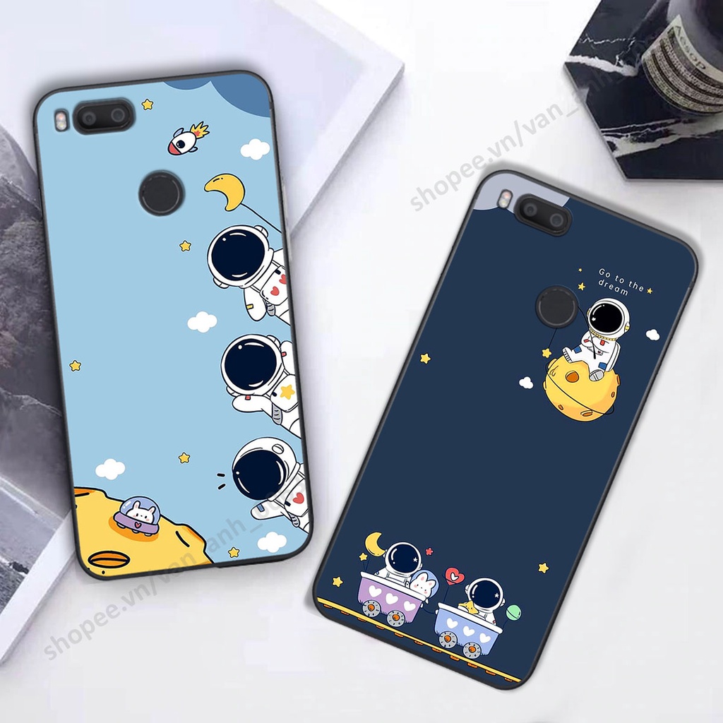 Ốp Xiaomi Mi A1 hình bầu trời, phi hành gia đẹp, ốp lưng điện thoại xiaomi viền dẻo cao cấp