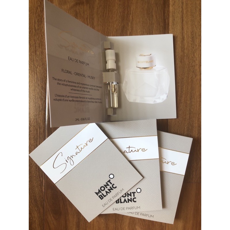 Vial mẫu thử nước hoa Montblanc Signature Edp 2ml
