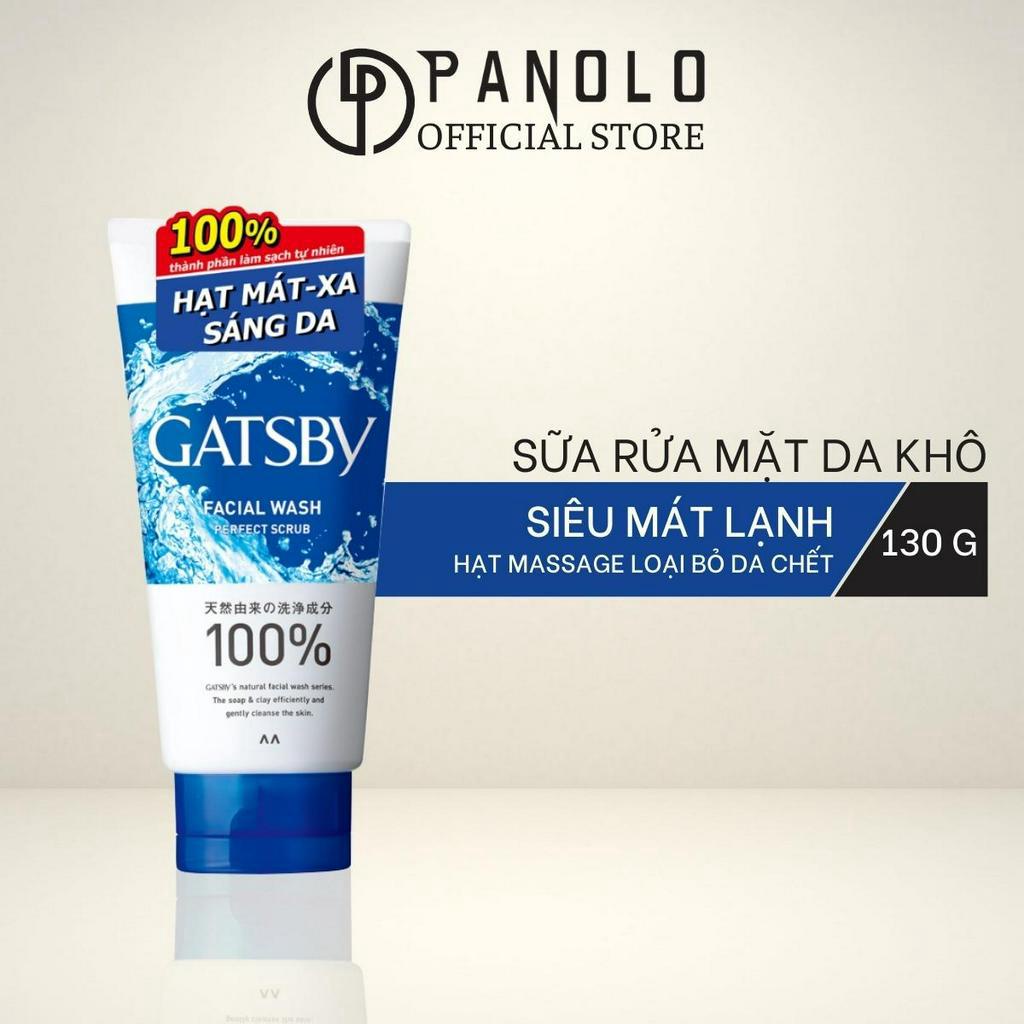 Sữa Rửa Mặt Da Khô Mát Lạnh Gatsby Perfect Scrub 130g